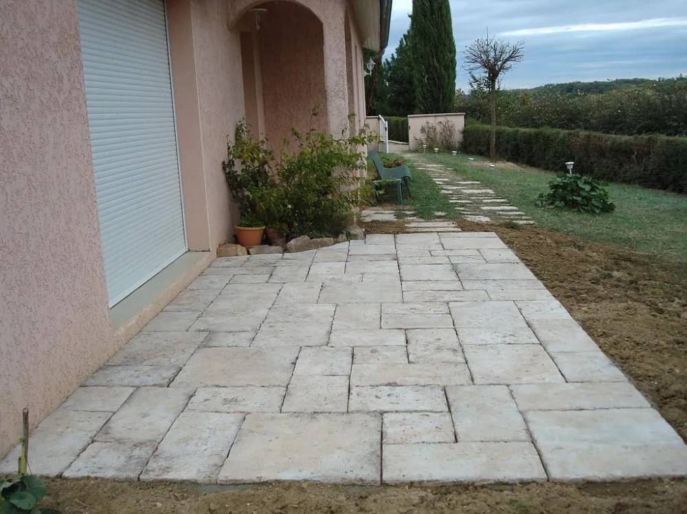 pavé terrasse
